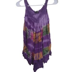 NF Free Size Flowy Top Medium Bohemian Indie Festival Lightweight Gypsy Casual‎
